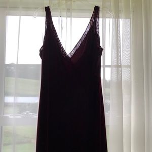 Long velvet dress